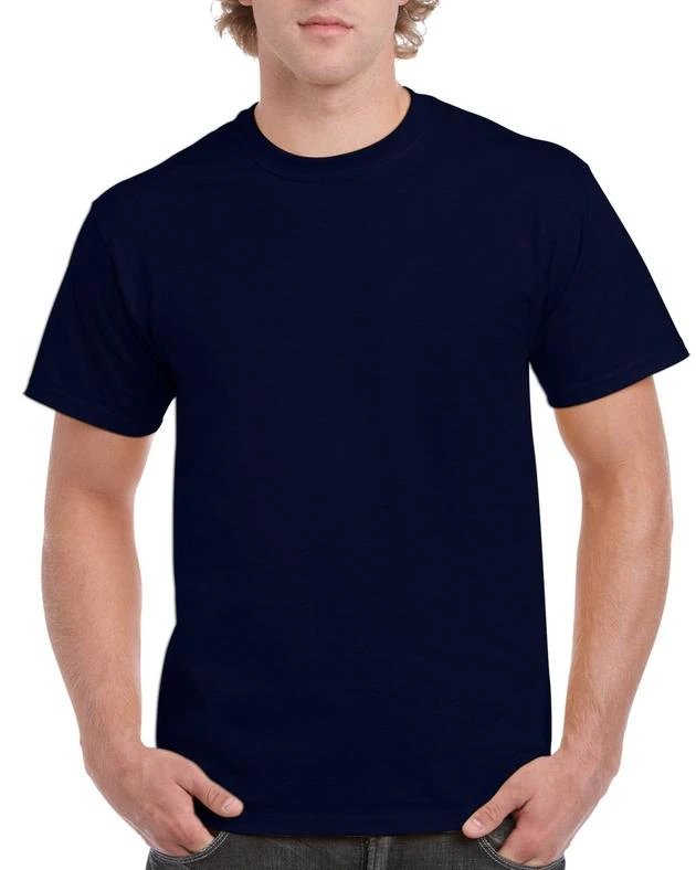 Illustrative EDTWB man model in a white sample tee