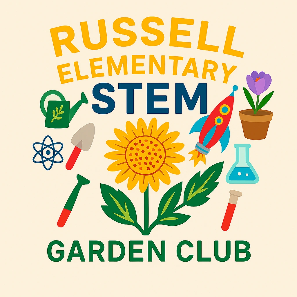 Russell Elementary STEM Garden Club logo