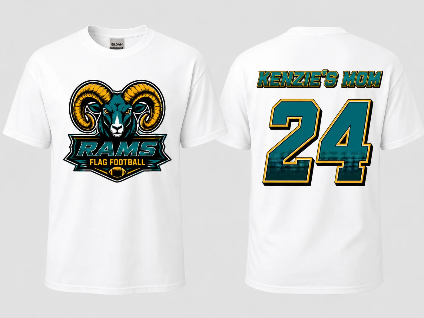Summer League Rams Football printed project